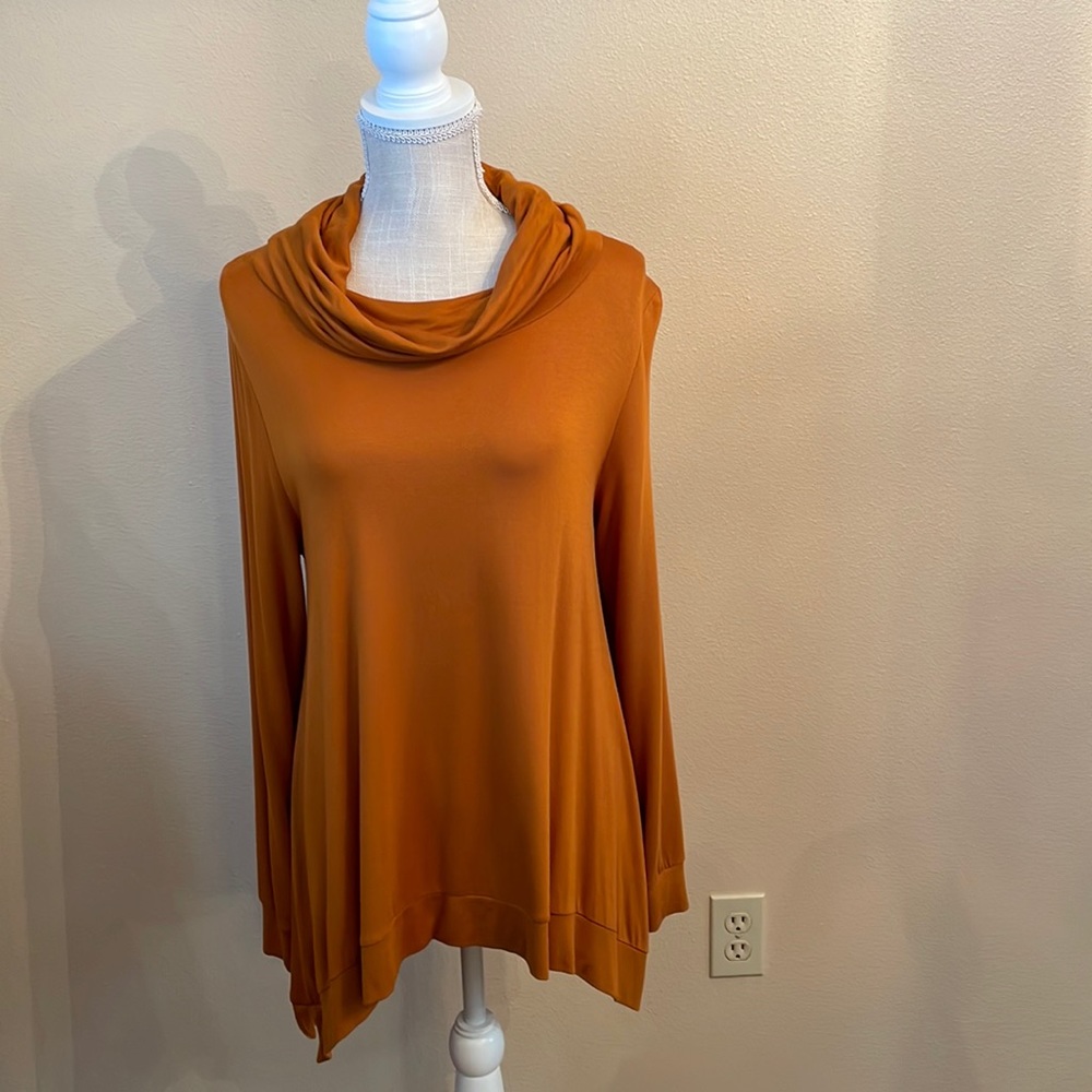 Adyson Parker WOMENS Cowl Neck Long Sleeve Rust Sweater in size Medium
